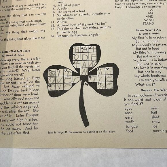 VTG Children's Activities For Home & School Magazine Book March 1945 - Picture 7 of 10